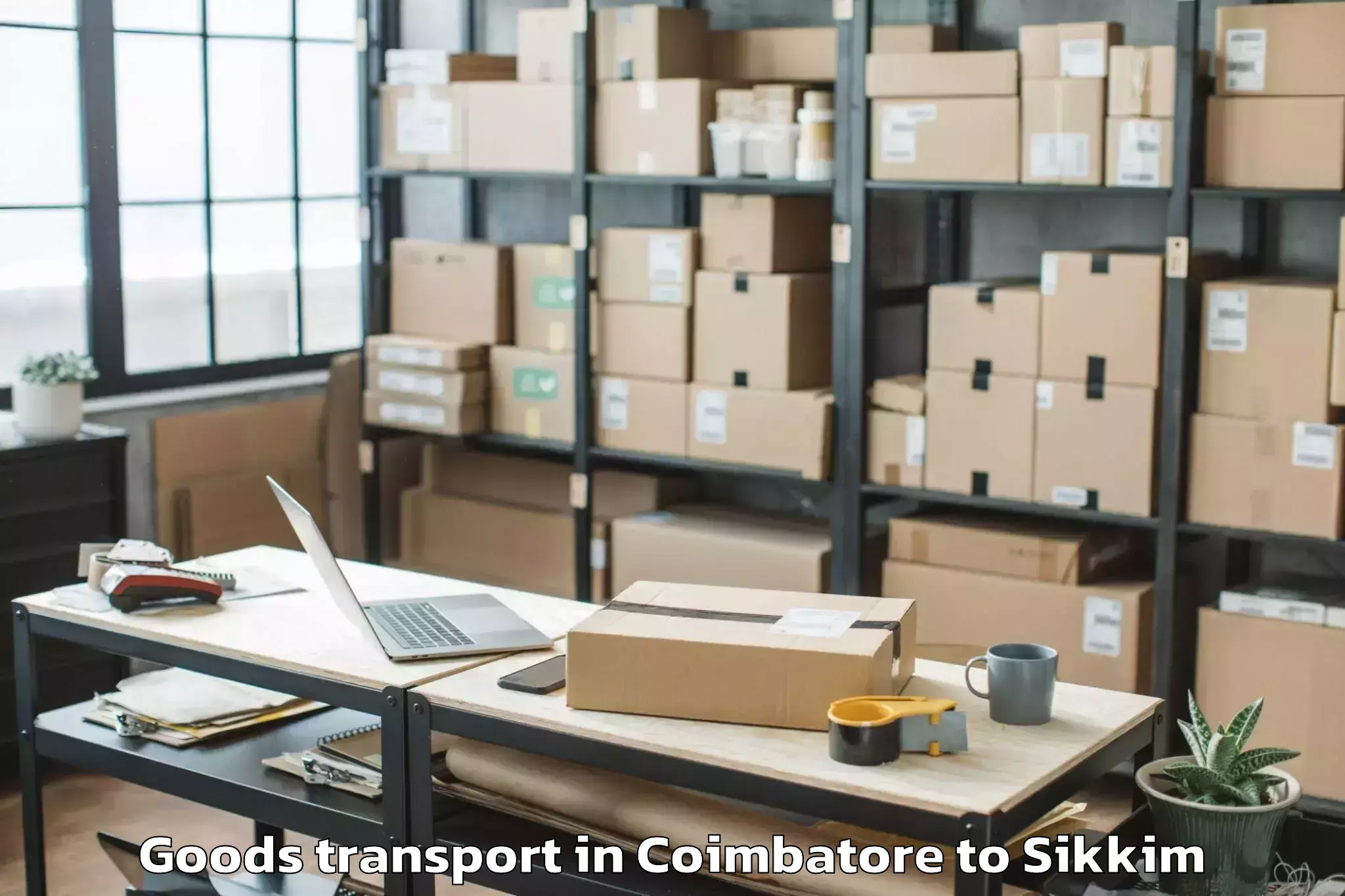 Coimbatore to Sikkim Goods Transport Booking